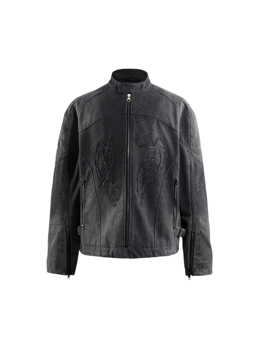 PRINCE OF DARKNESS CANVAS MOTO JACKET