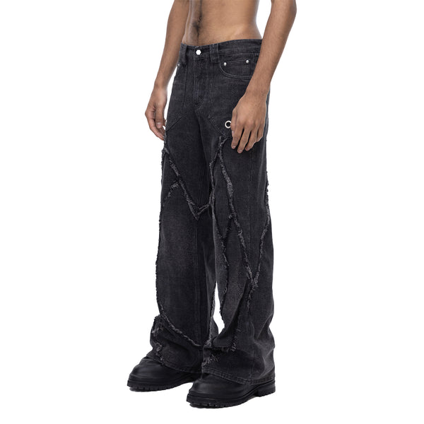 ECLIPSE OF THE BLOODMOON COBRA PRINT BAGGY JEANS