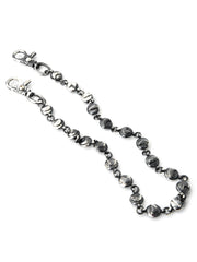 SILVERING DISTRESSED PANTS CHAIN