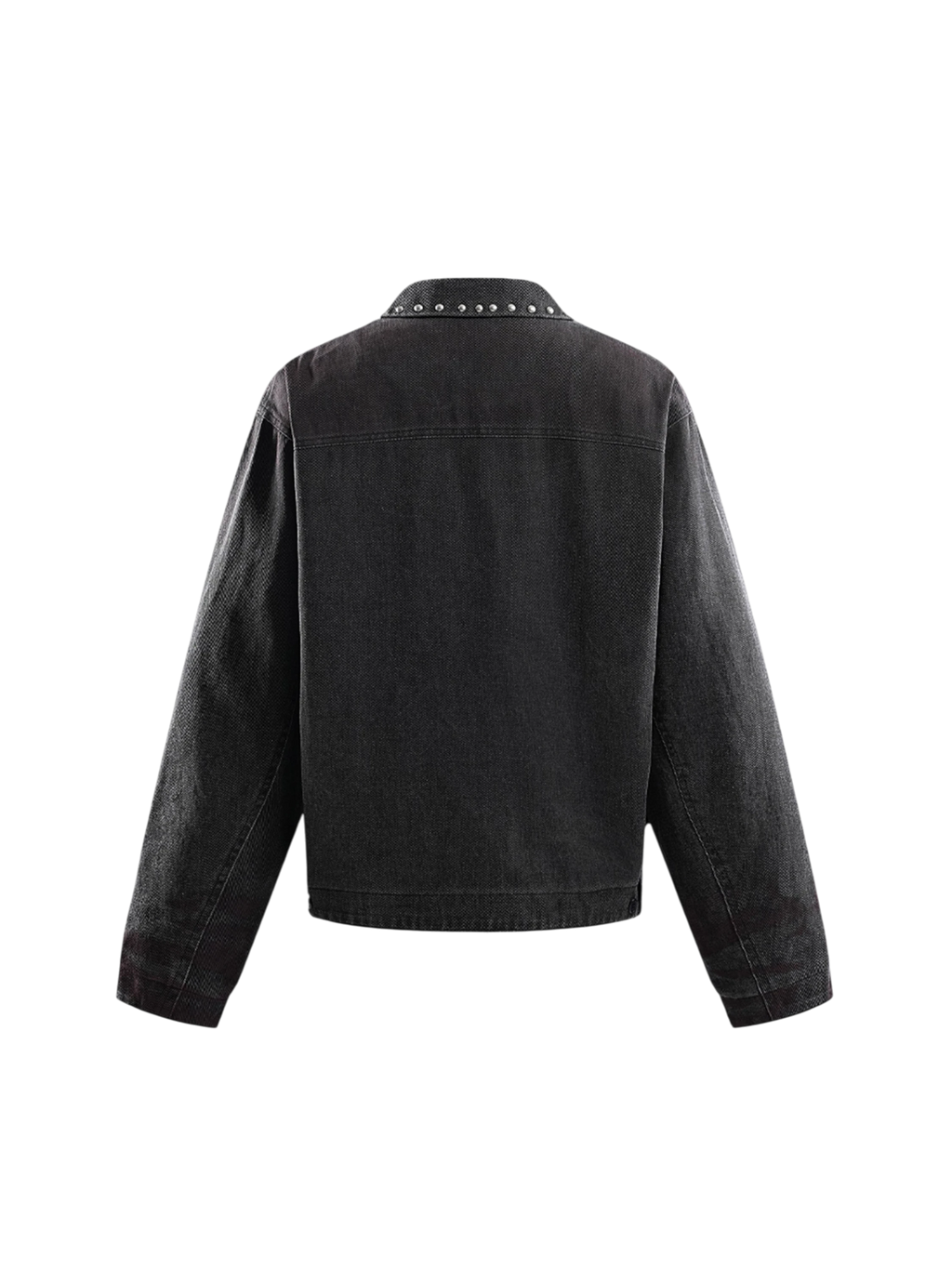 TBHNP Prince of Darkness spray-painted blazer, back flat-lay in black — men's streetwear blazer