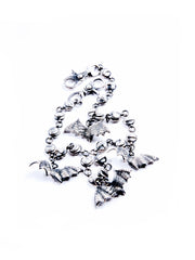 SILVERING DISTRESSED BAT PANTS CHAIN