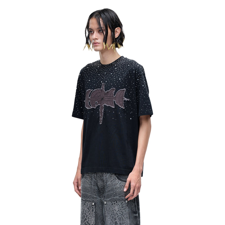 LUMINOUS DAWN RHINESTONE S/S TEE