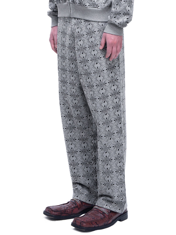 LUMINOUS DAWN DARK PATTERN RHINESTONE PANTS