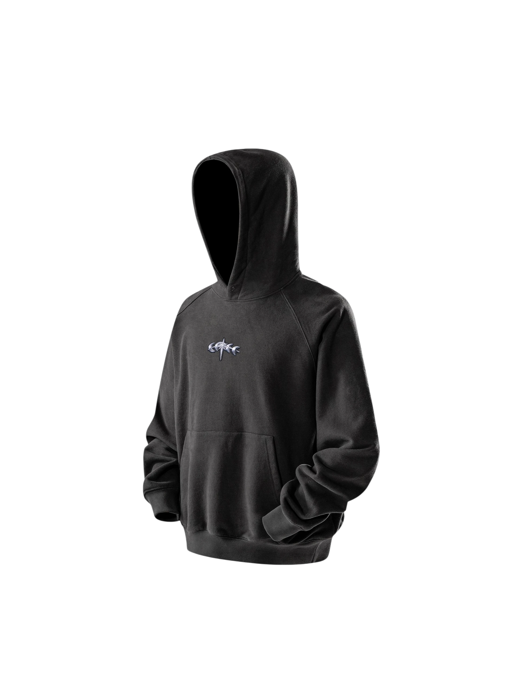 TBHNP Luminous Dawn flocked logo pullover hoodie — men's streetwear hoodie
