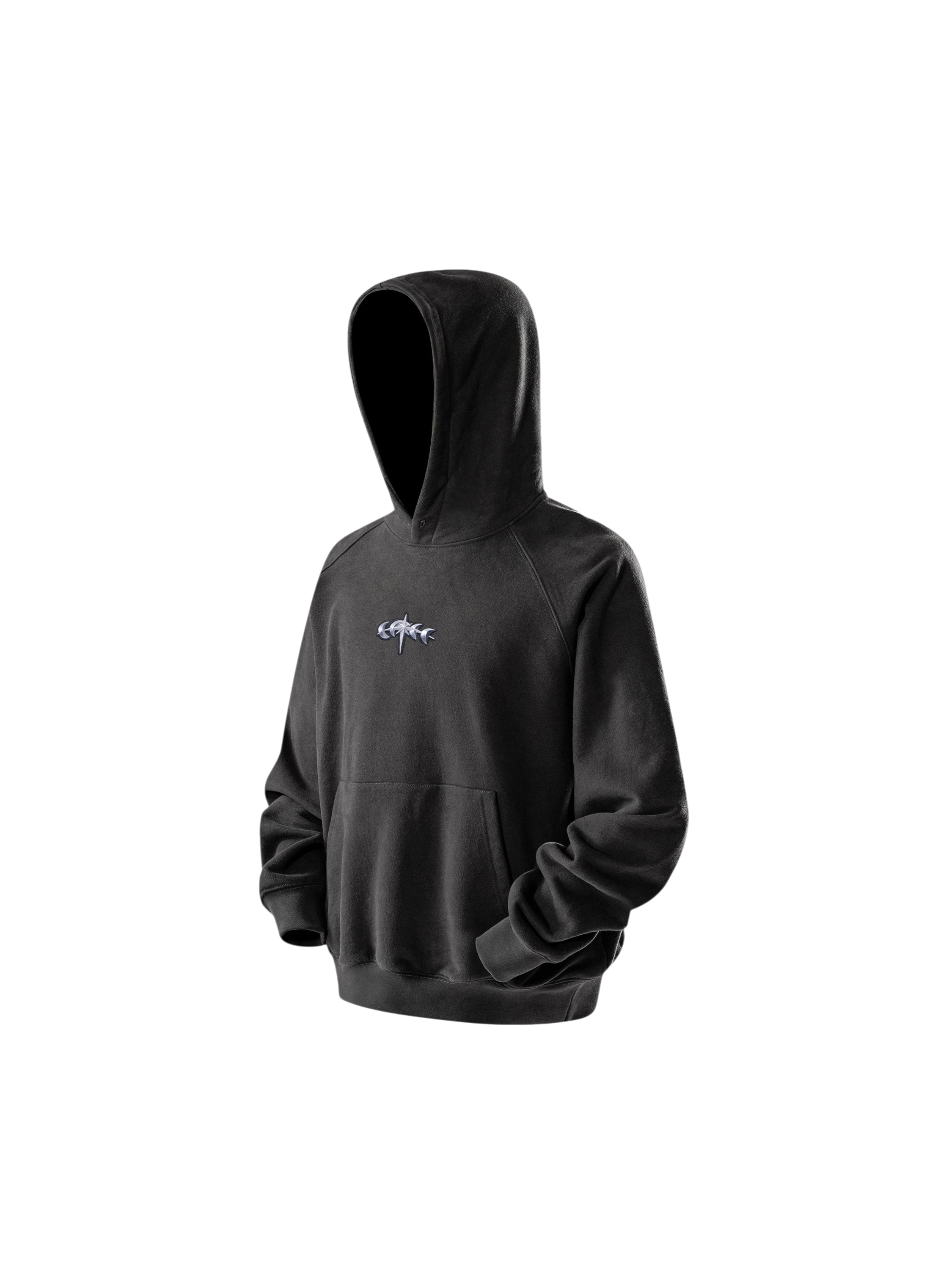 TBHNP Luminous Dawn flocked logo pullover hoodie — men's streetwear hoodie