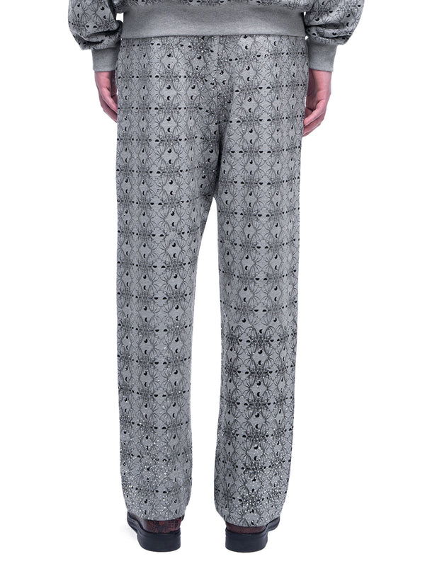 LUMINOUS DAWN DARK PATTERN RHINESTONE PANTS