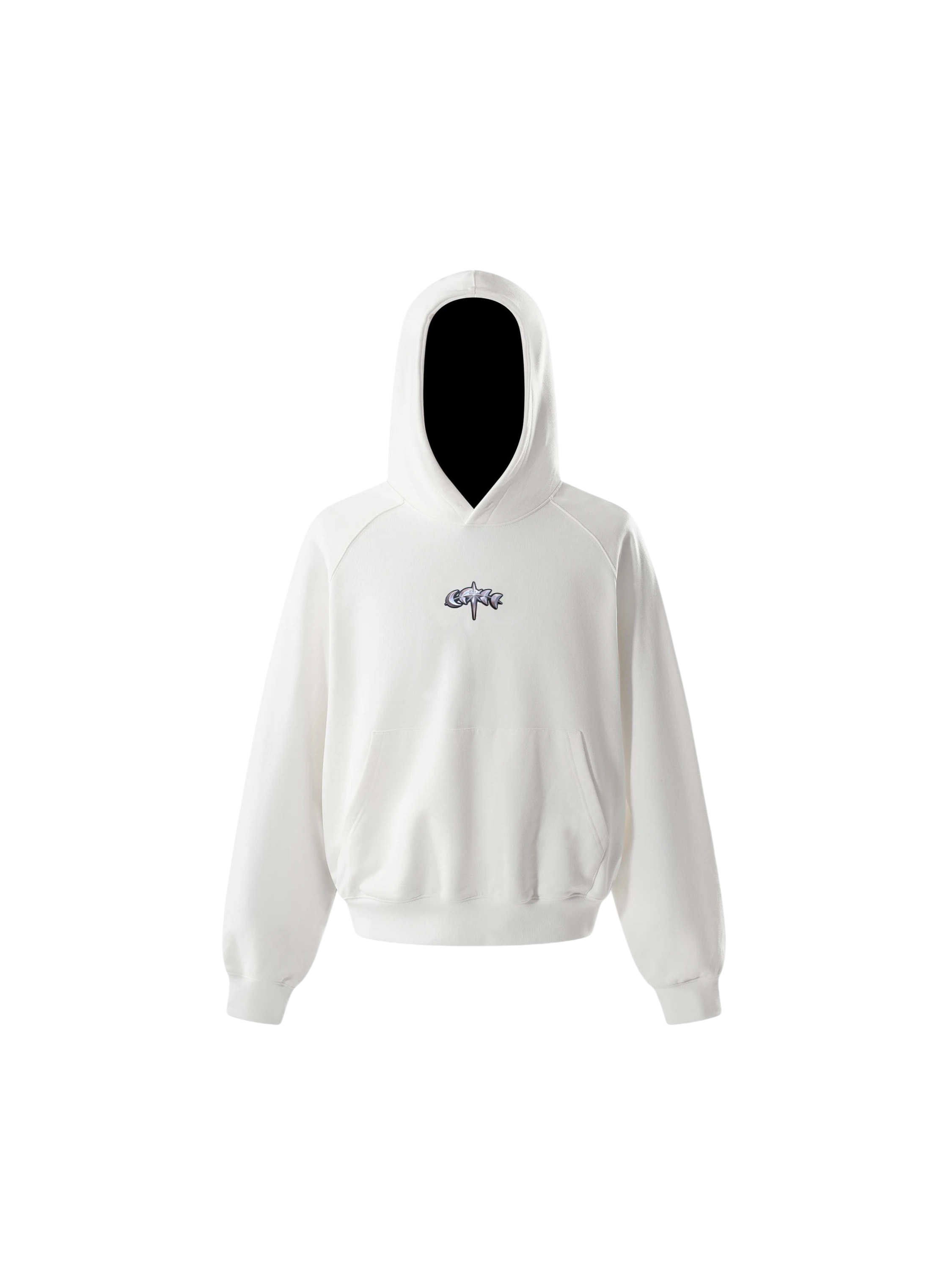 TBHNP Luminous Dawn flocked logo pullover hoodie — men's streetwear hoodie