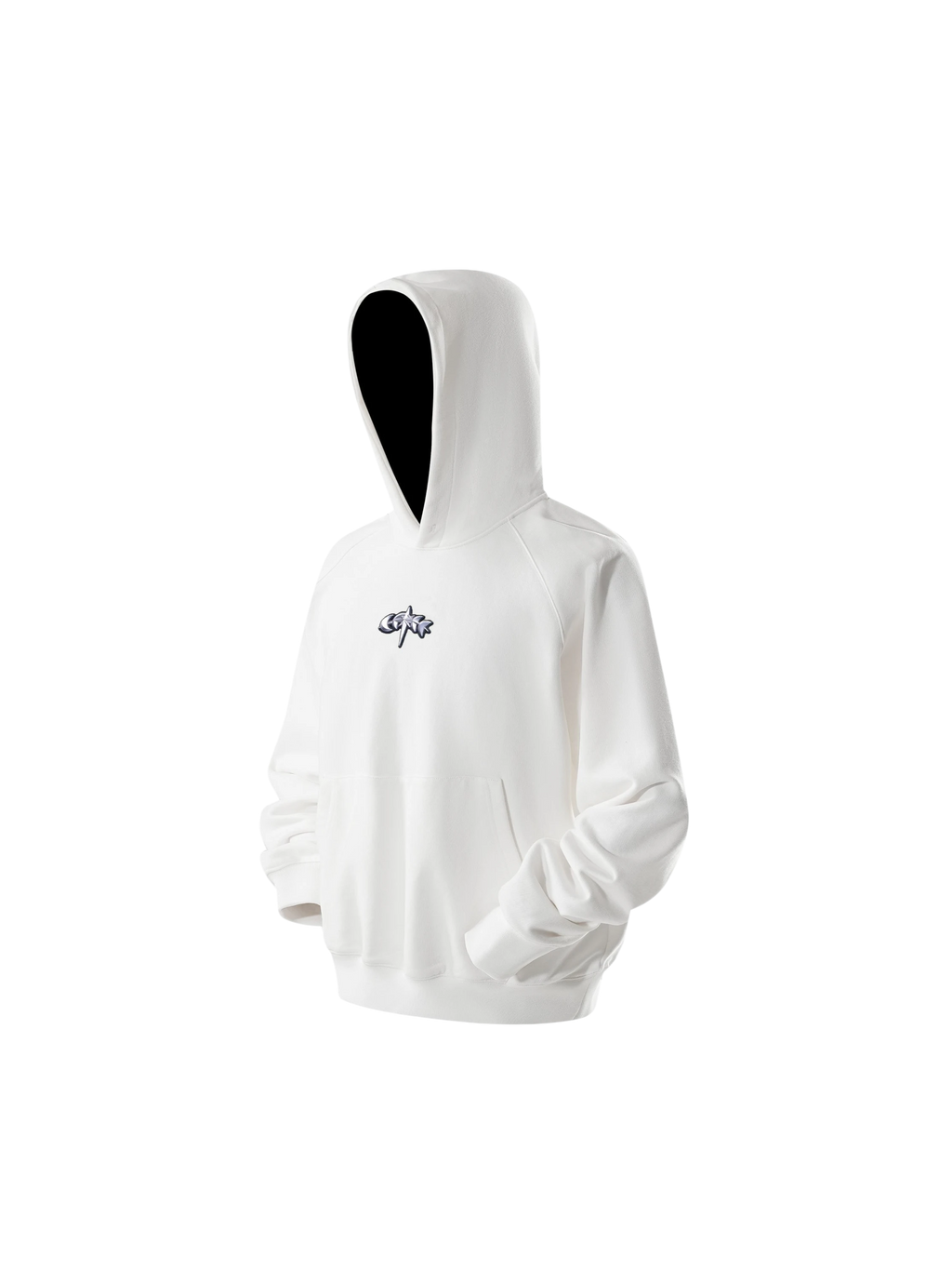 TBHNP Luminous Dawn flocked logo pullover hoodie — men's streetwear hoodie
