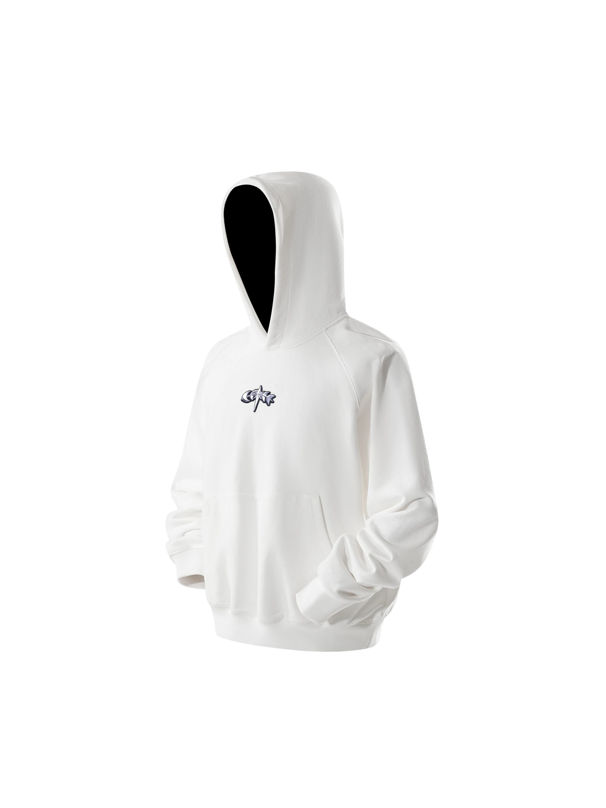 TBHNP Luminous Dawn flocked logo pullover hoodie — men's streetwear hoodie