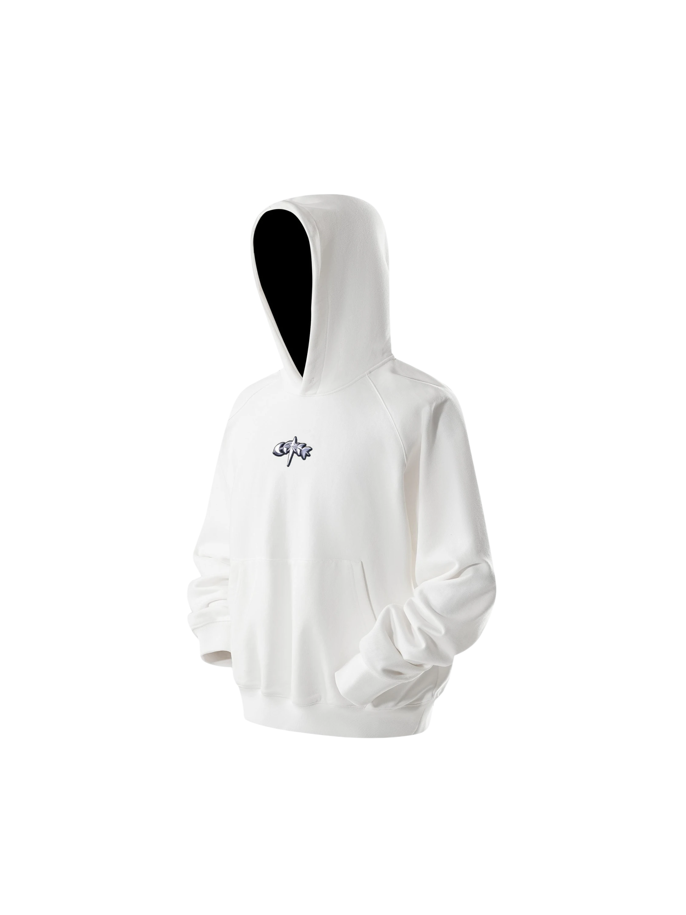 TBHNP Luminous Dawn flocked logo pullover hoodie — men's streetwear hoodie