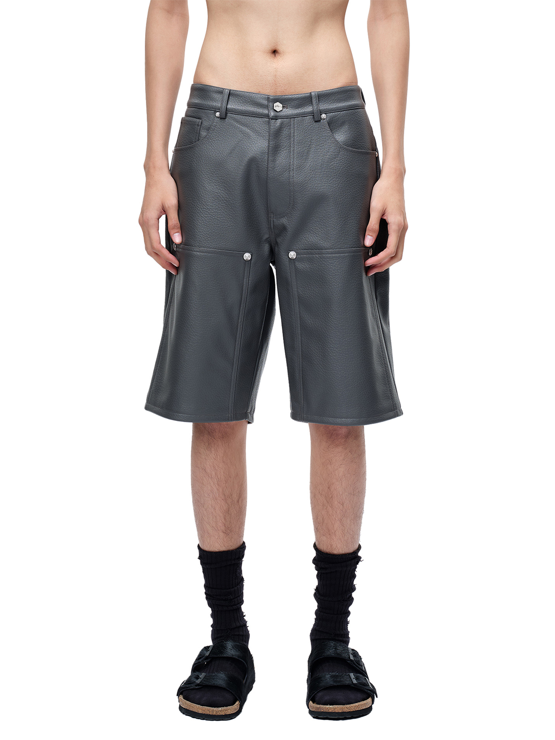 LUMINOUS DAWN  LEATHER SHORTS