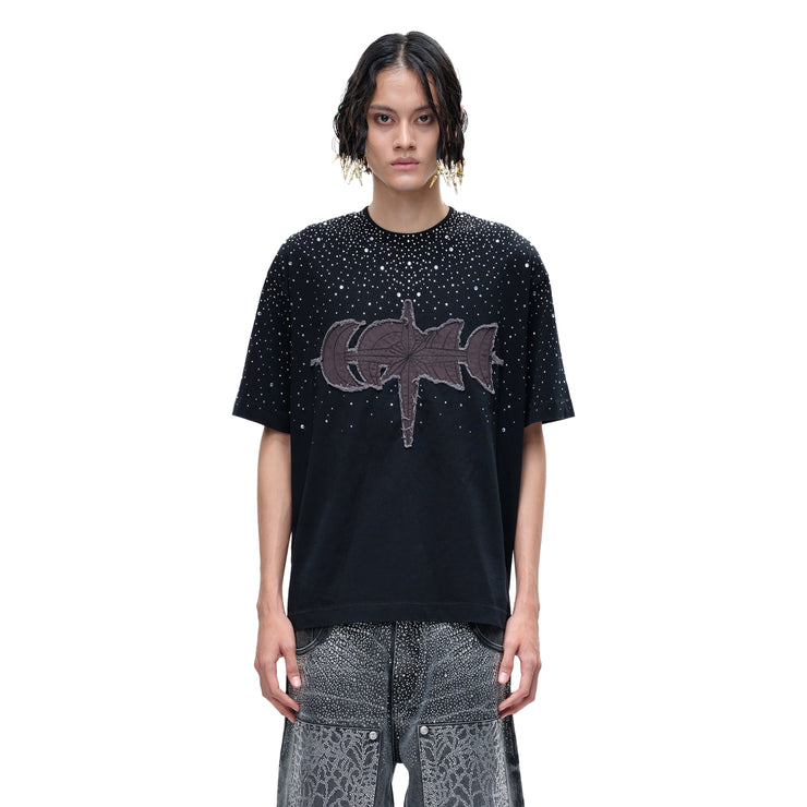 LUMINOUS DAWN RHINESTONE S/S TEE