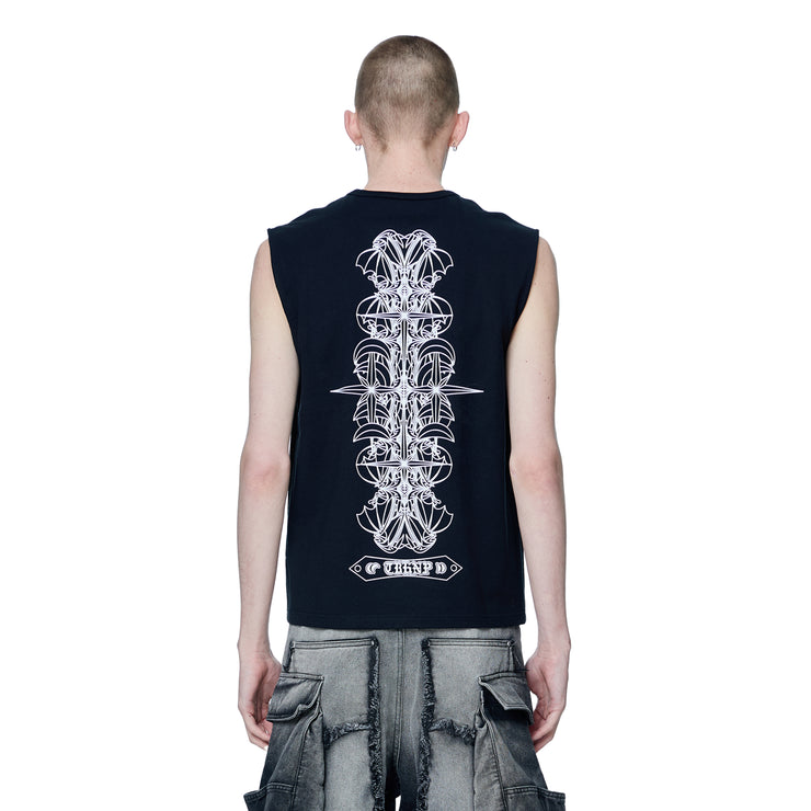LUMINOUS DAWN ASTRAL METAL LOGO SHADOWBAT VEST
