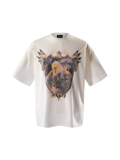 TBHNP Luminous Dawn astral knight distressed t-shirt — men's streetwear graphic tee