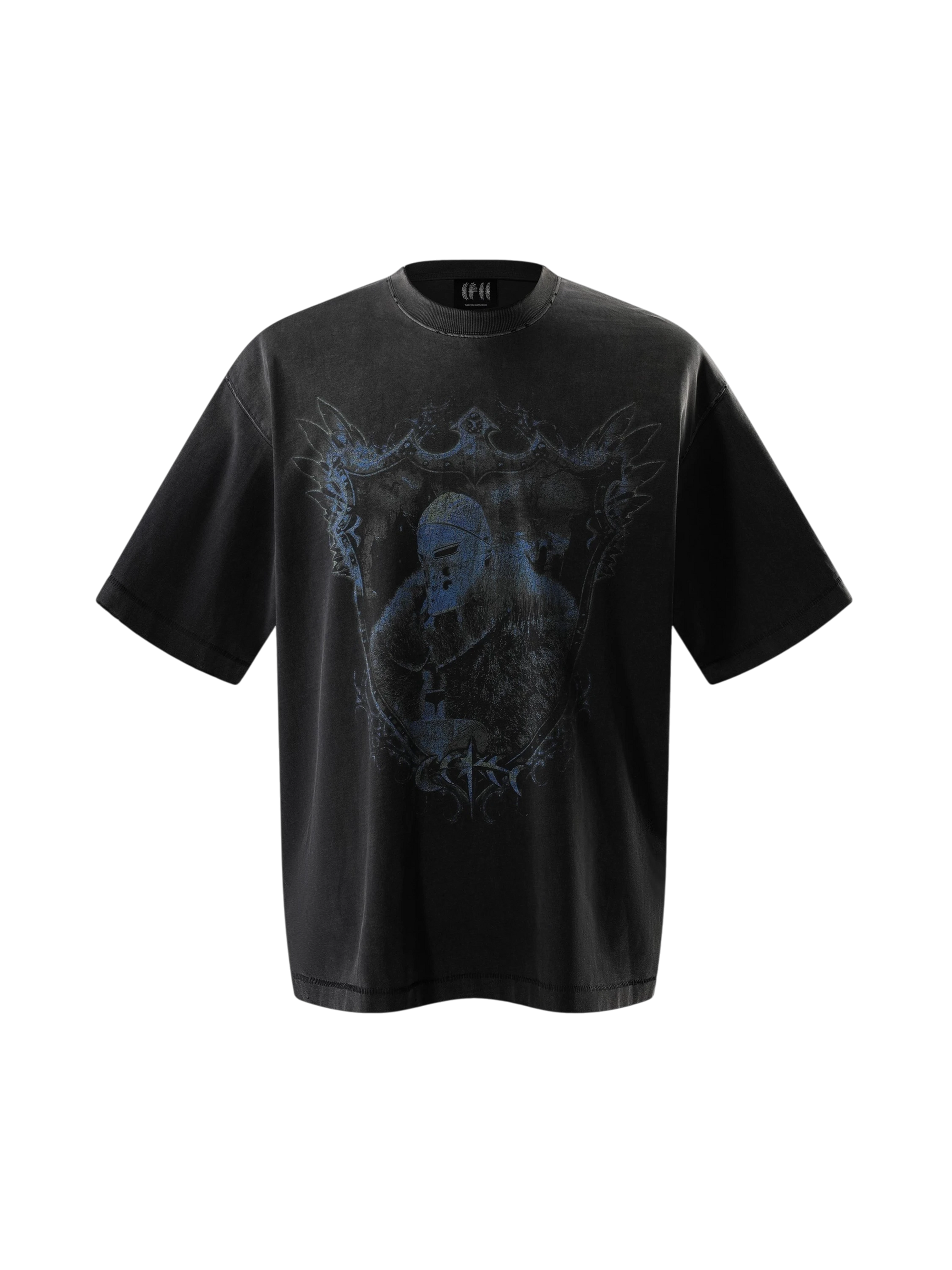 TBHNP Luminous Dawn astral knight distressed t-shirt — men's streetwear graphic tee