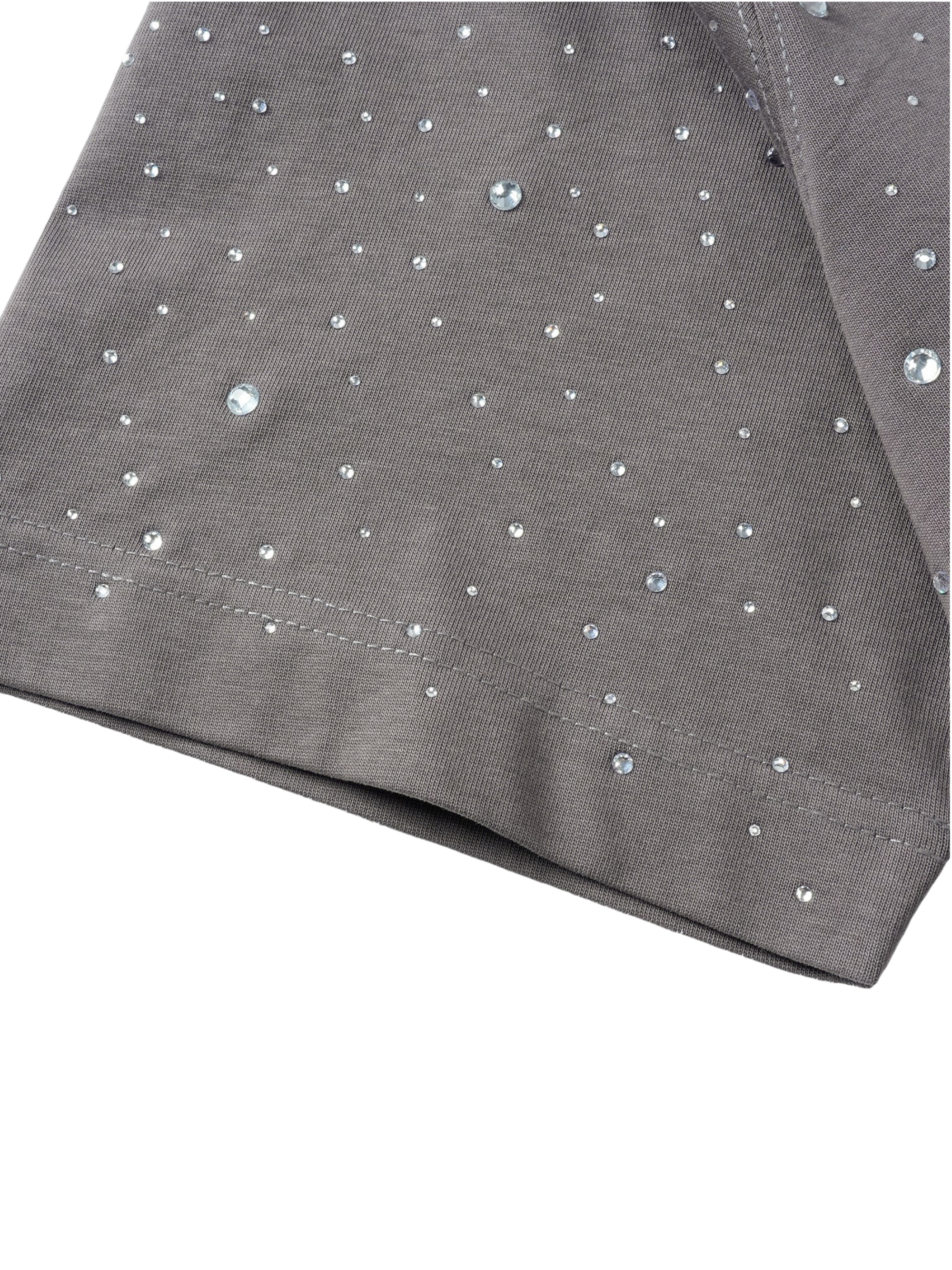 TBHNP Luminous Dawn washed boxy cotton t-shirt with rhinestones and patch embroidery — men's streetwear graphic tee