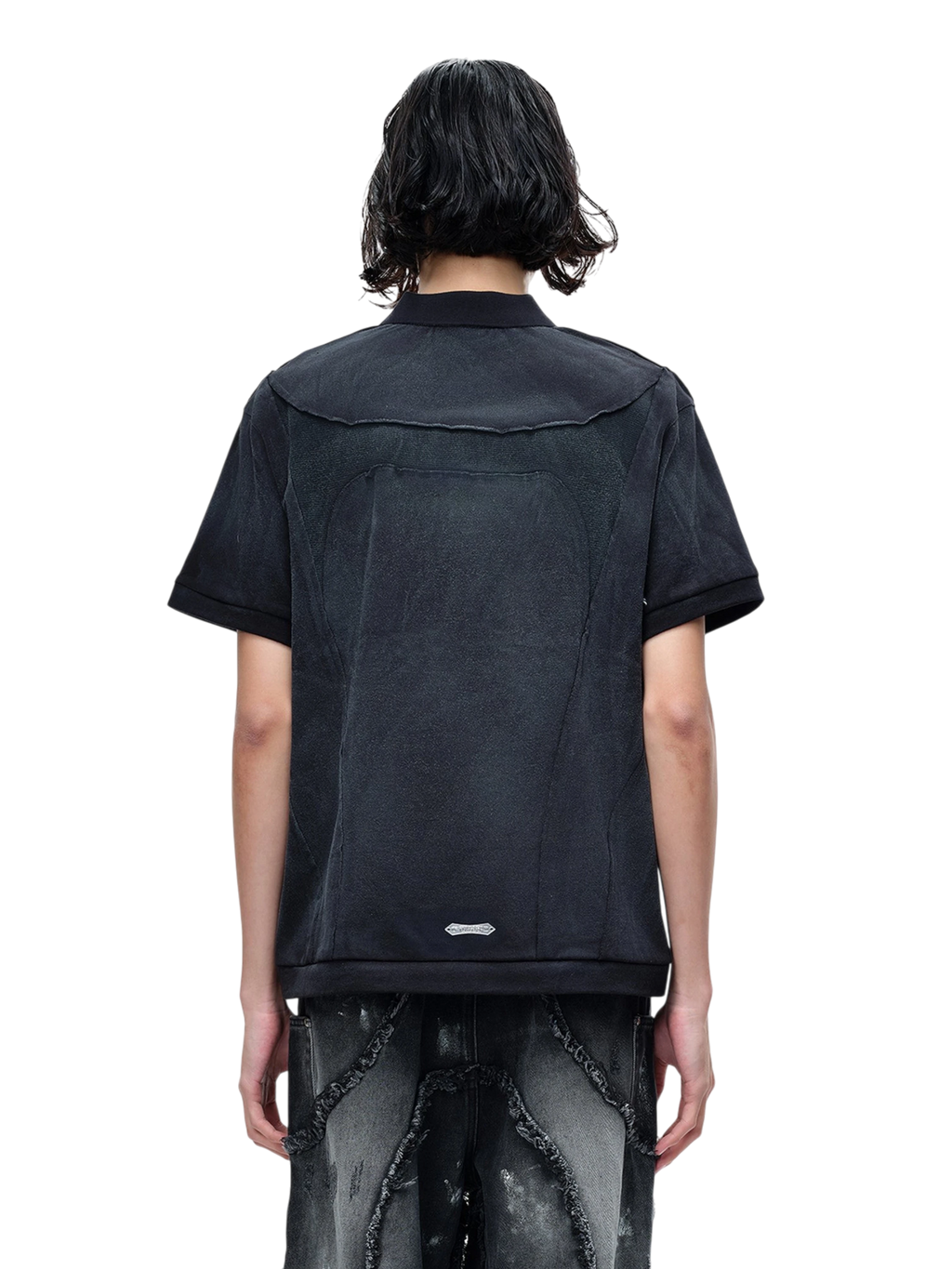 LUMINOUS DAWN STRUCTURED SEAM POLO SHIRT