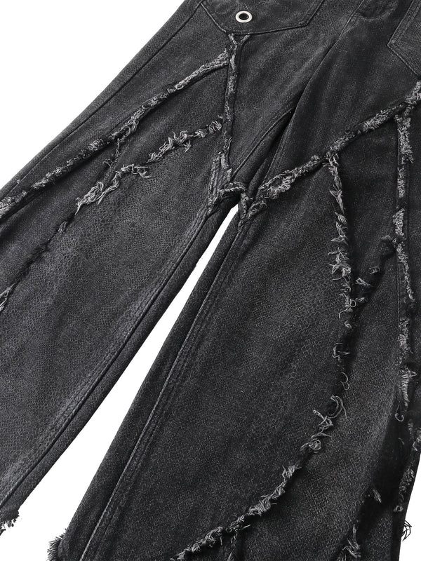 ECLIPSE OF THE BLOODMOON COBRA PRINT BAGGY JEANS
