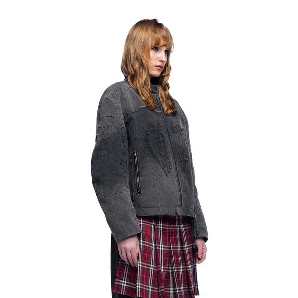 PRINCE OF DARKNESS CANVAS MOTO JACKET