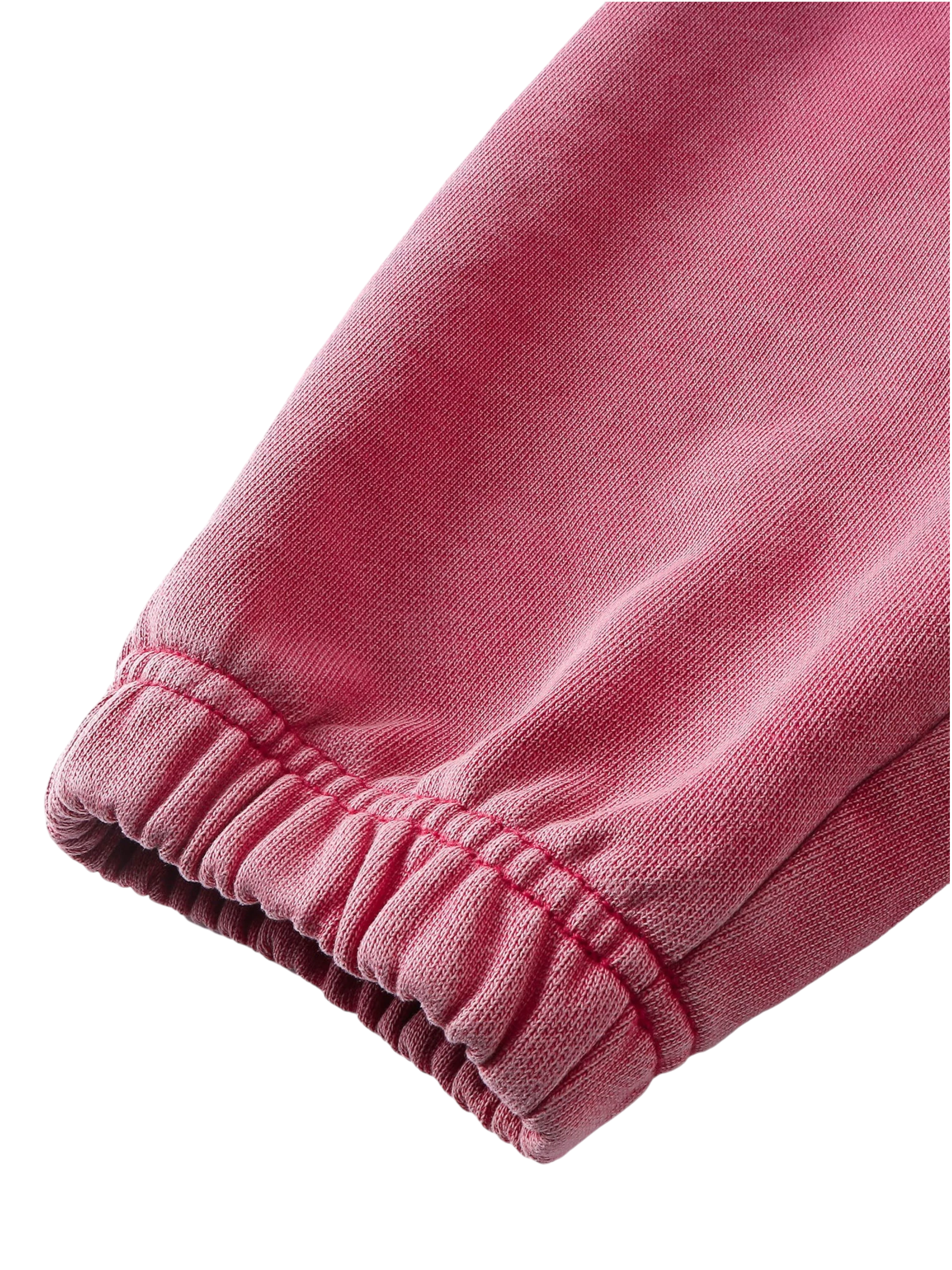Close-up of the vertical side pocket on TBHNP red knight hoodie — men's streetwear detail