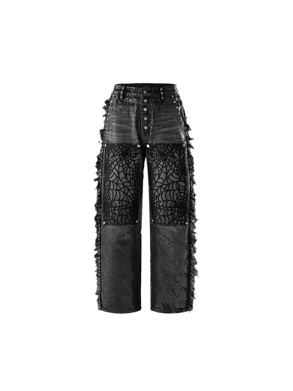 LUMINOUSDAWN FRINGED JEANS