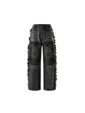 TBHNP Luminous Dawn cobweb fringed baggy jeans — men's streetwear denim