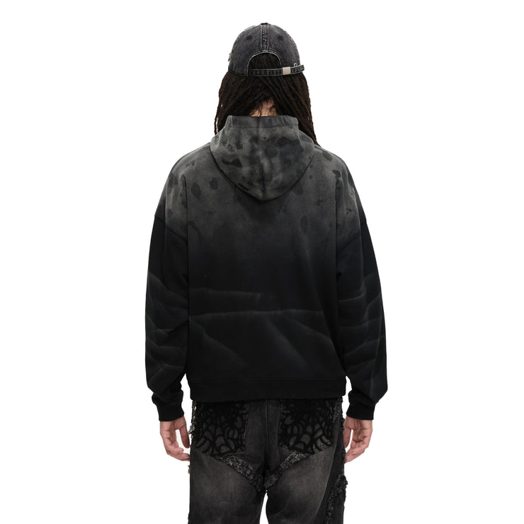 ECLIPSE OF THE BLOOD MOON RAIN STAINED HOODIE