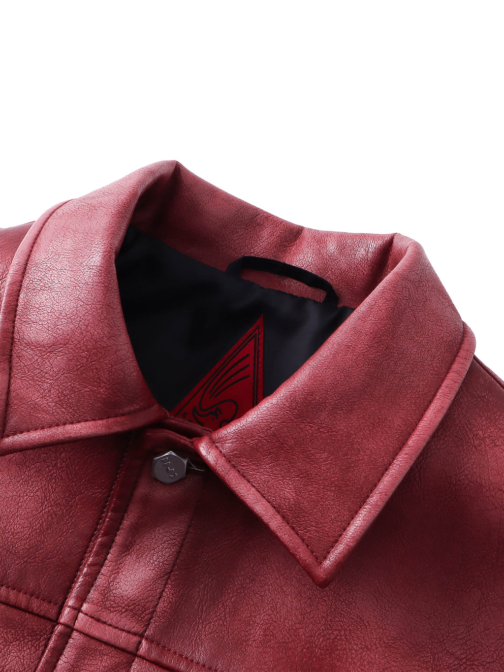 ECLIPSE OF THE BLOOD MOON COBWEB LEATHER JACKET