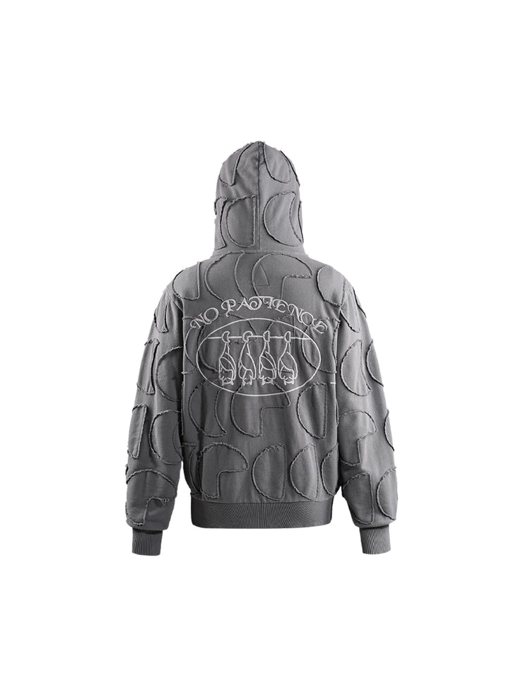 FULL MOONSTONE PATCH ZIP HOODIE