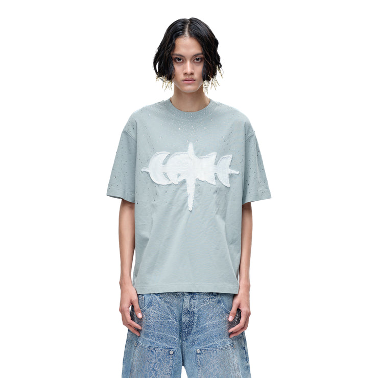 LUMINOUS DAWN RHINESTONE S/S TEE