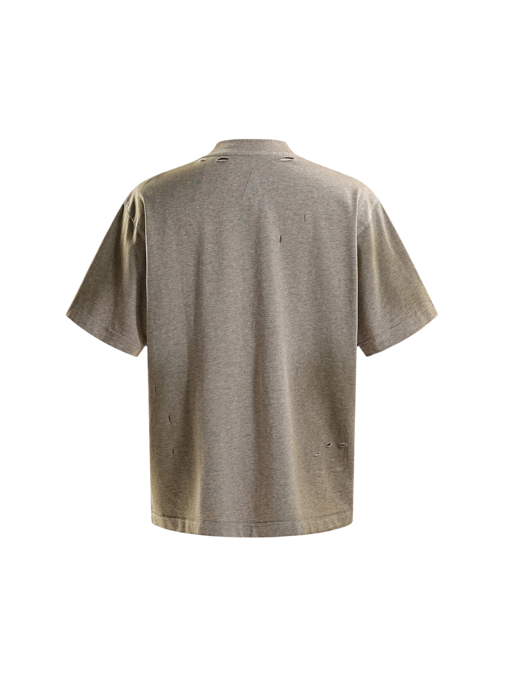 TBHNP floral-grey arrival short-sleeve tee, back flat-lay — men's streetwear tee