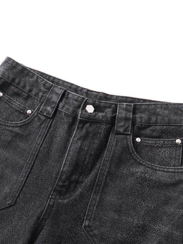 ECLIPSE OF THE BLOODMOON COBRA PRINT BAGGY JEANS