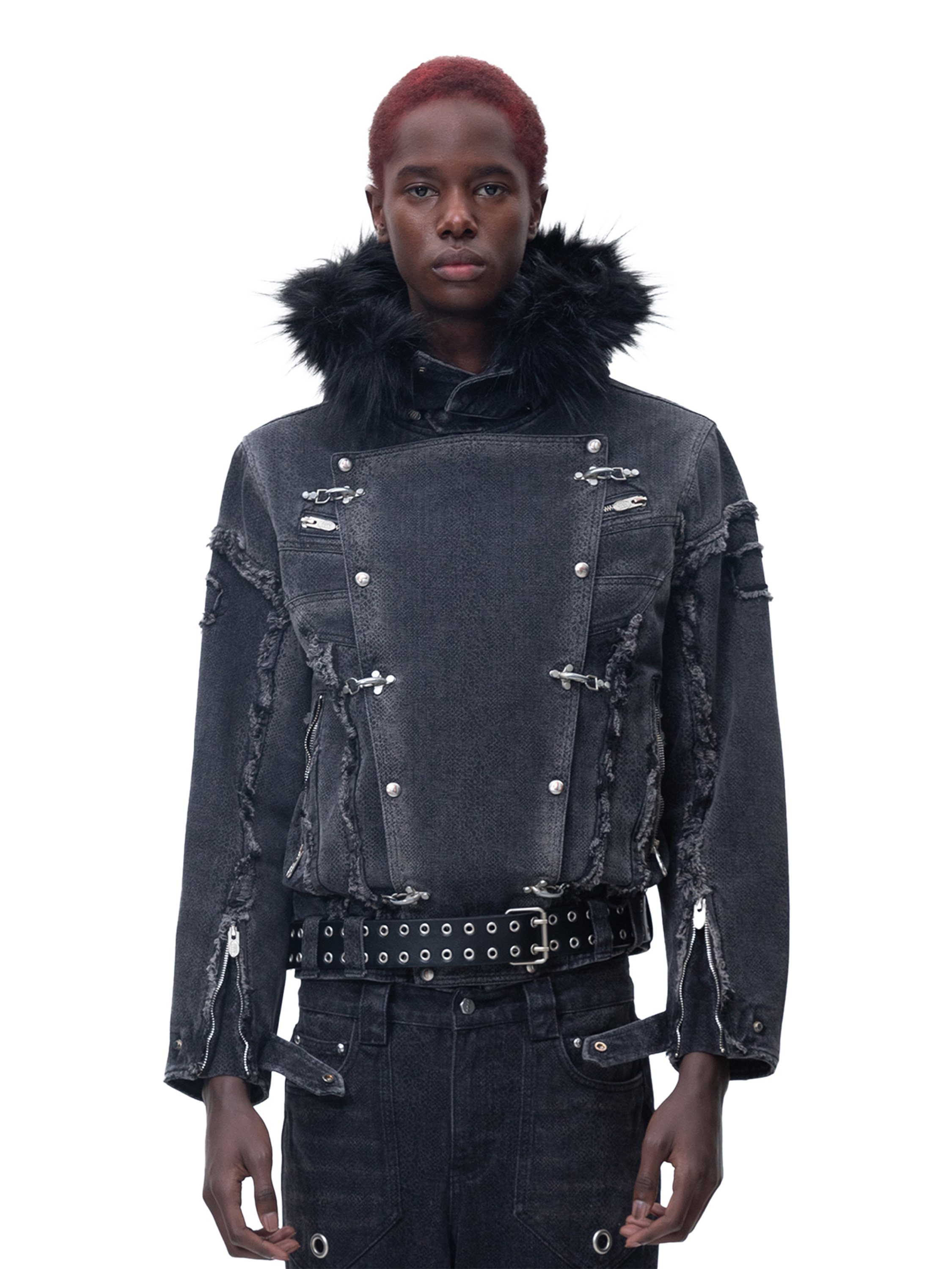 ECLIPSE OF THE BLOOD MOON COBRA PRINT JACKET