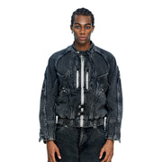 DISCIPLE BIKER DENIM JACKET