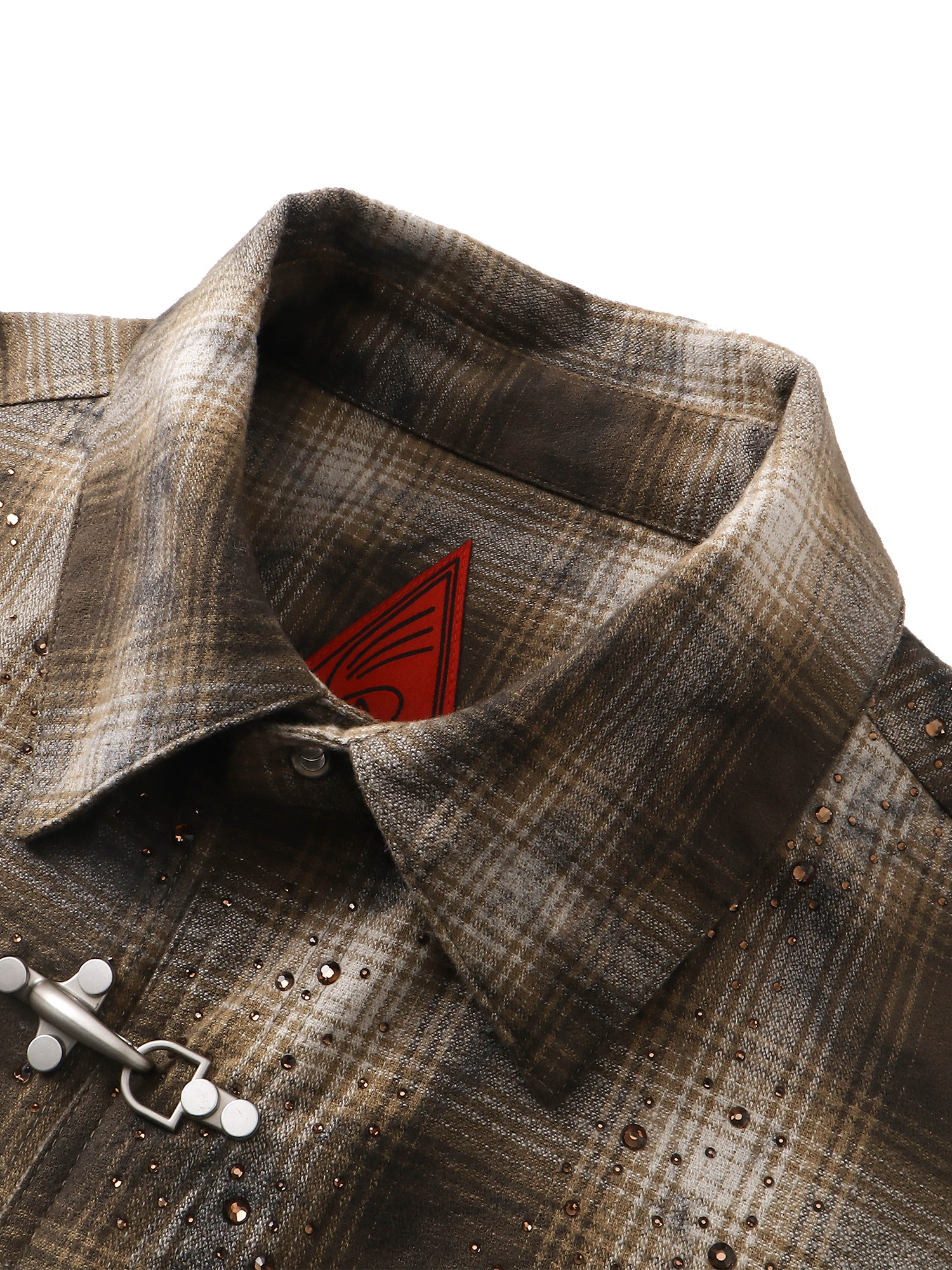 ECLIPSE OF THE BLOOD MOON PADDED RHINESTONE SHIRT