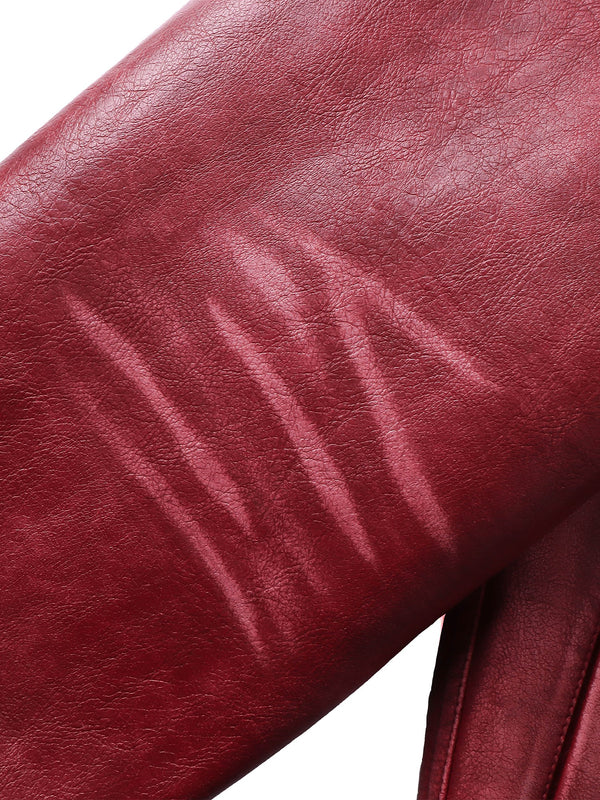 ECLIPSE OF THE BLOOD MOON COBWEB LEATHER JACKET