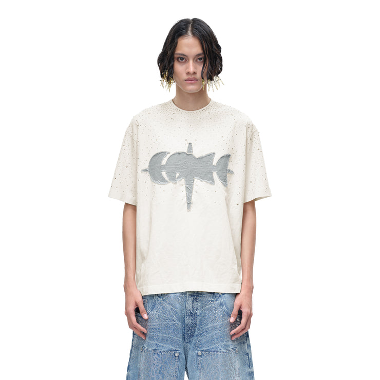 LUMINOUS DAWN RHINESTONE S/S TEE
