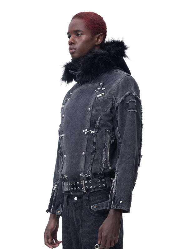 ECLIPSE OF THE BLOOD MOON COBRA PRINT JACKET