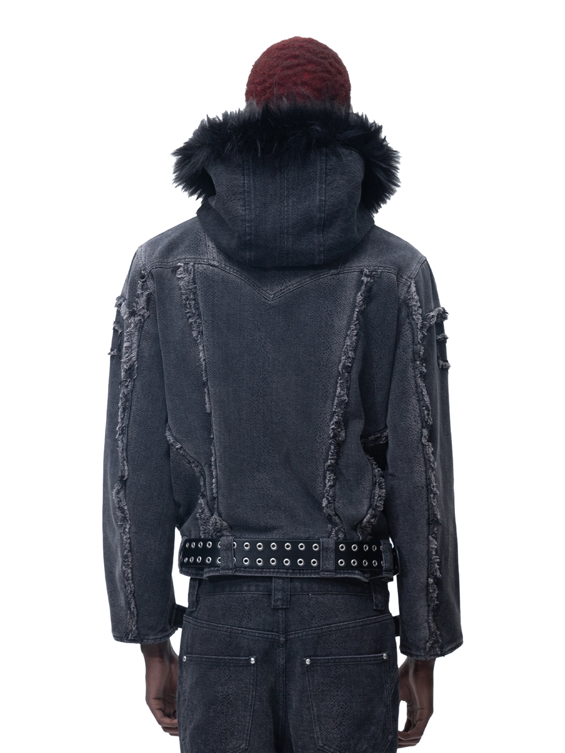 ECLIPSE OF THE BLOOD MOON COBRA PRINT JACKET