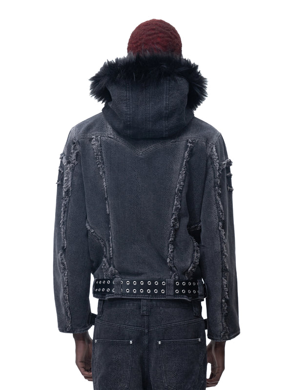 ECLIPSE OF THE BLOOD MOON COBRA PRINT JACKET
