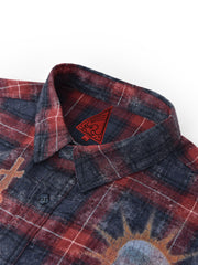 DOUBLE SAINT MURAL PLAID SHIRT