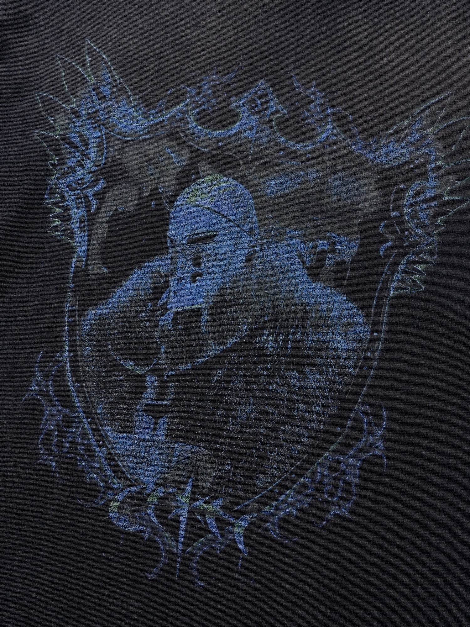 TBHNP Luminous Dawn astral knight distressed t-shirt — men's streetwear graphic tee