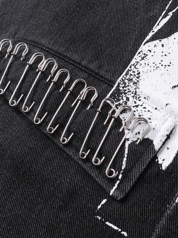 PRINCE OF DARKNESS SPRAY-PAINTED BLAZER