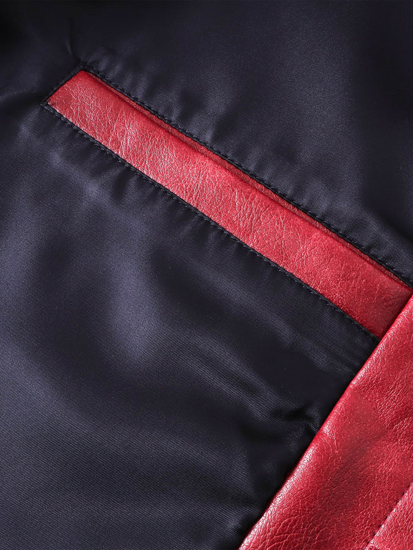 ECLIPSE OF THE BLOOD MOON COBWEB LEATHER JACKET