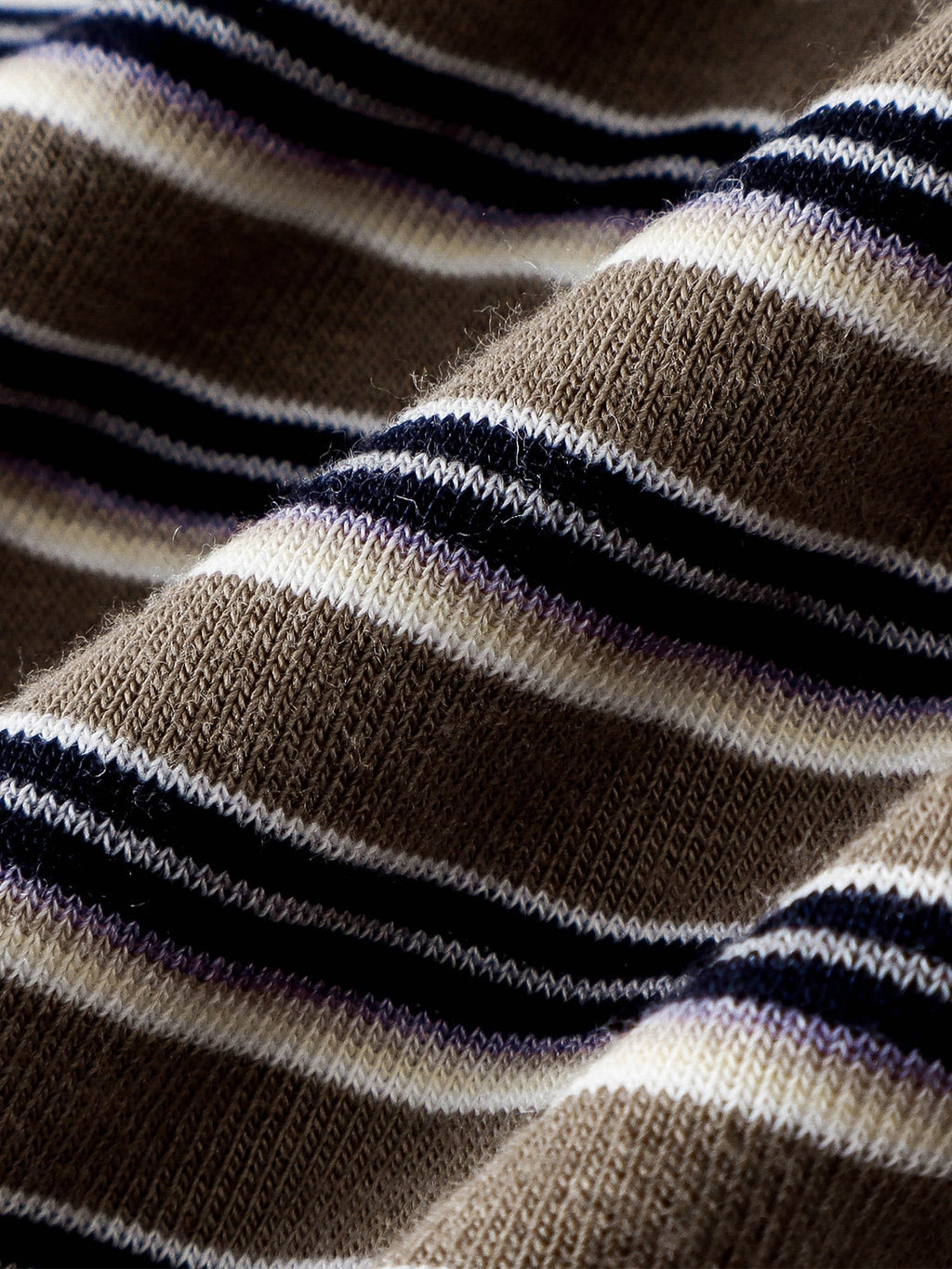 Luminous Dawn striped tee, full garment view