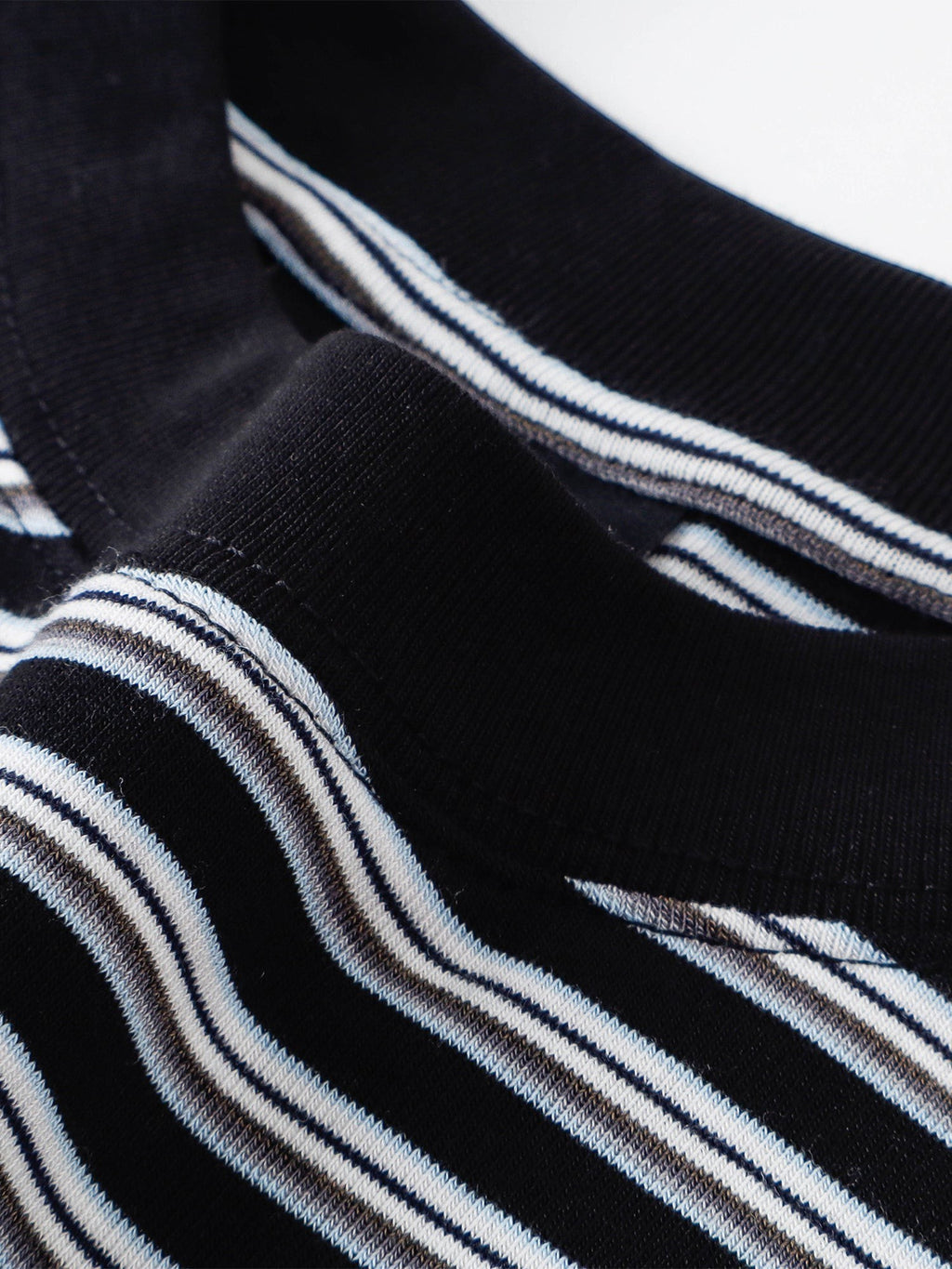Luminous Dawn striped long-sleeve tee, rear styling