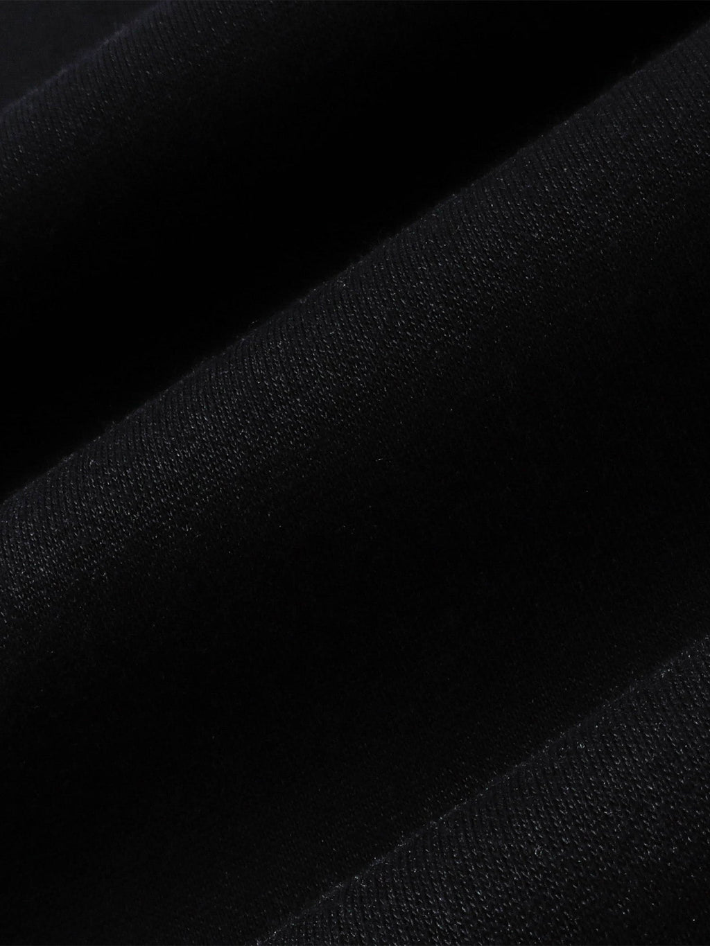 Black polyester-cotton fabric texture