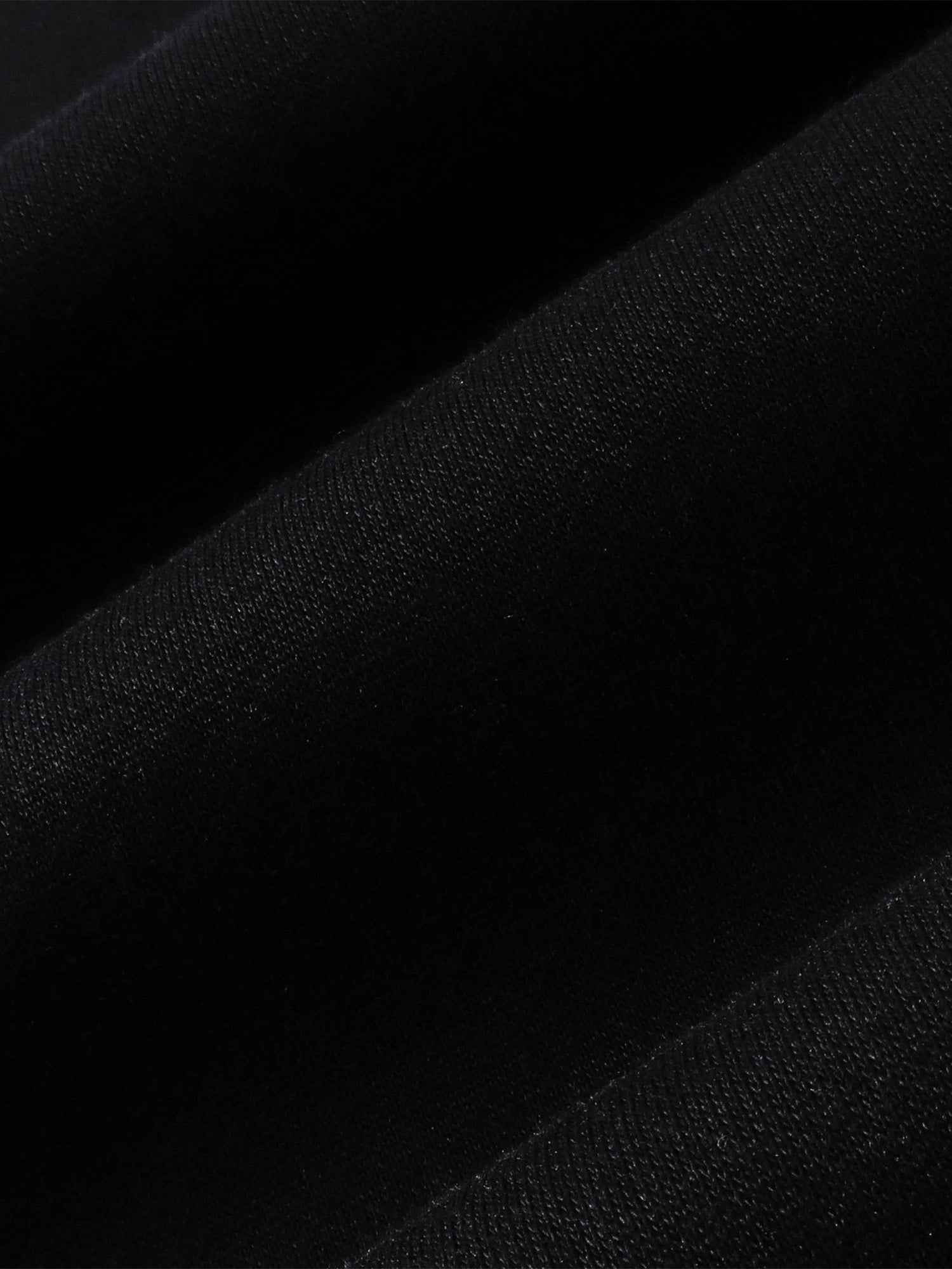 Black polyester-cotton fabric texture