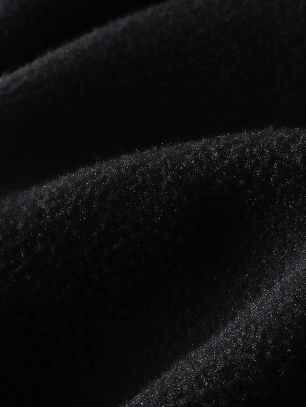 Soft brushed interior texture of black sweatpants