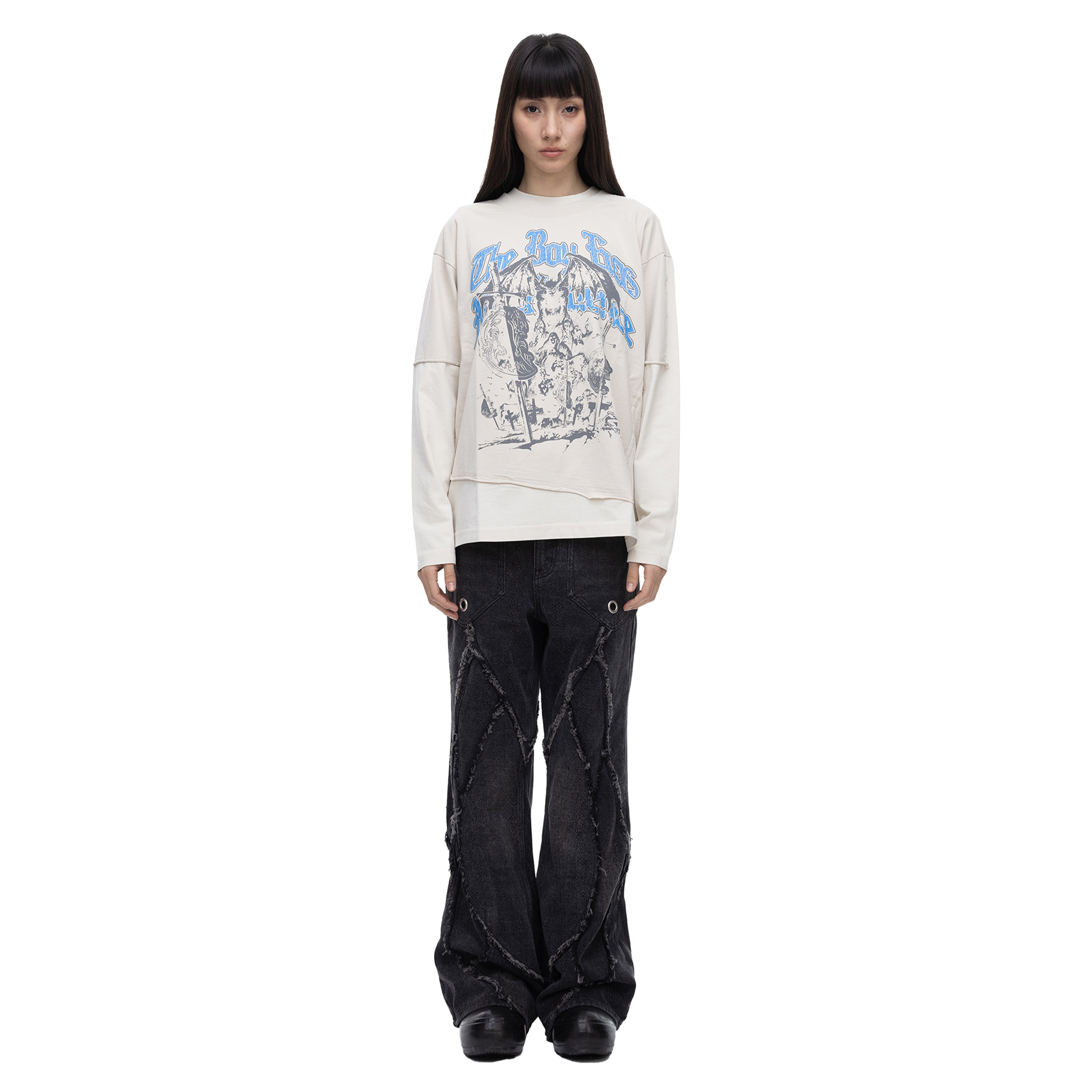 ECLIPSE OF THE BLOOD MOON ARRIVAL KNIGHT L/S TEE